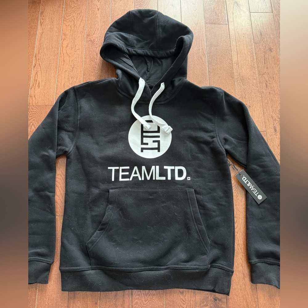 TEAM LTD Classic black hoodie NWT Small